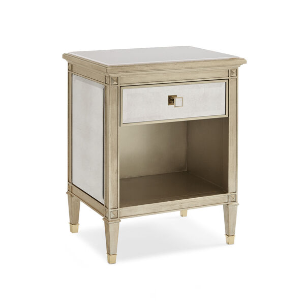 Classic Gold You Are a Beauty Nightstand, image 1