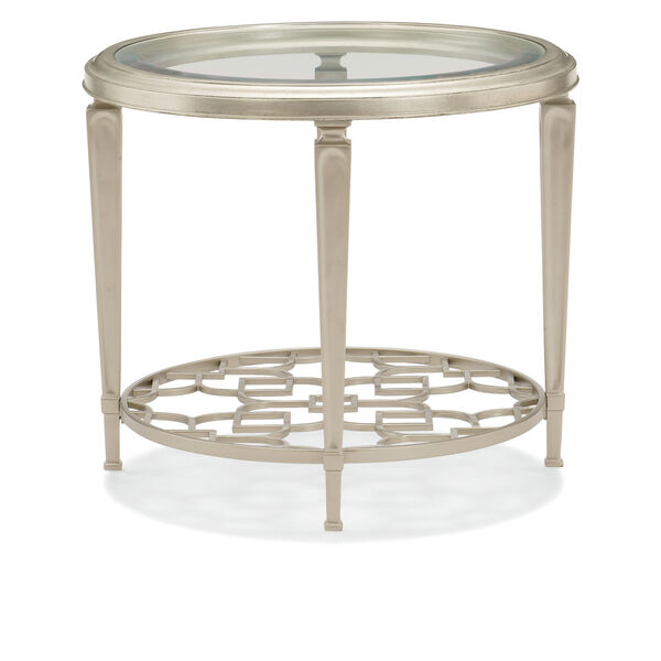 Classic Silver Social Circle End Table, image 5