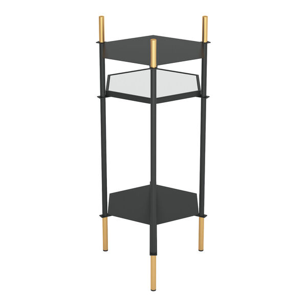 William Gold and Black Side Table, image 5