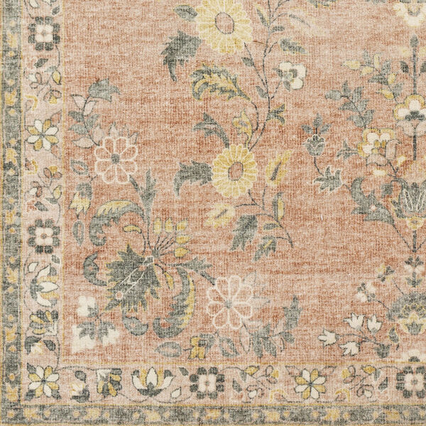 Erin Cream, Pale Pink and Butter Rectangular: 2 Ft. 6 In. x 4 Ft. Area Rug, image 3