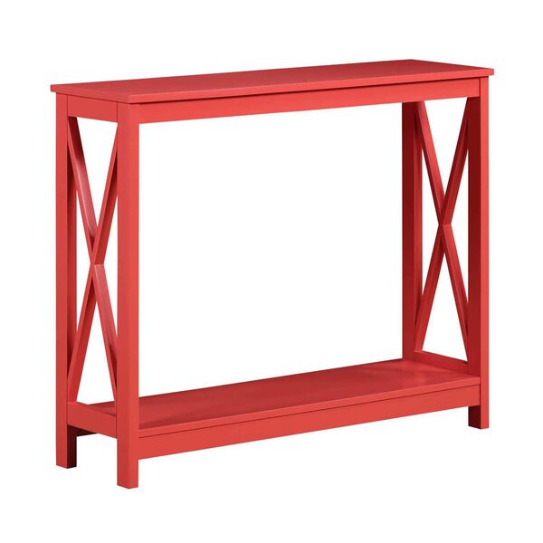 Oxford Coral Console Table with Shelf, image 3