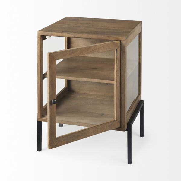 Arelius Light Brown and Black End Table, image 5