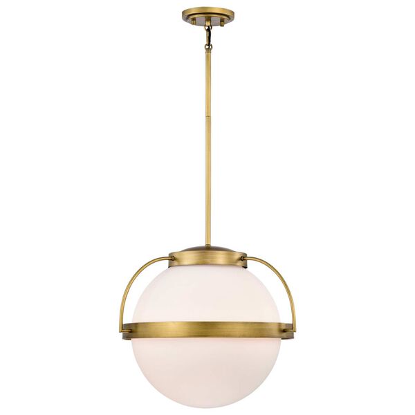 Lakeshore Natural Brass 18-Inch One-Light Pendant, image 6