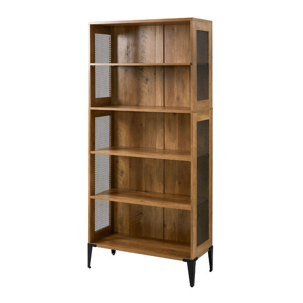 Jasper Reclaimed Barnwood Free Standing Bookshelf, image 1