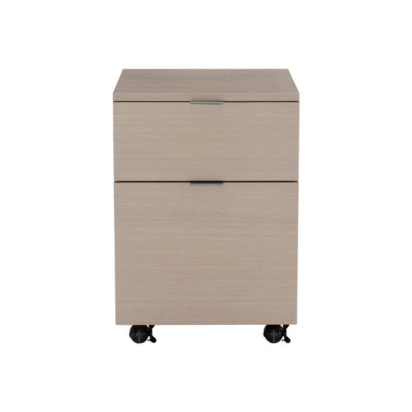 Axiom Natural and Black Two Drawers File Cabinet, image 1