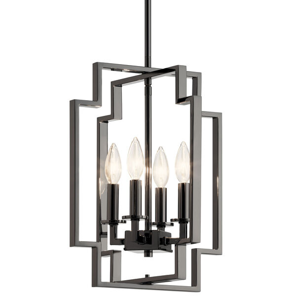 Downtown Midnight Chrome 12-Inch Four-Light Pendant, image 2