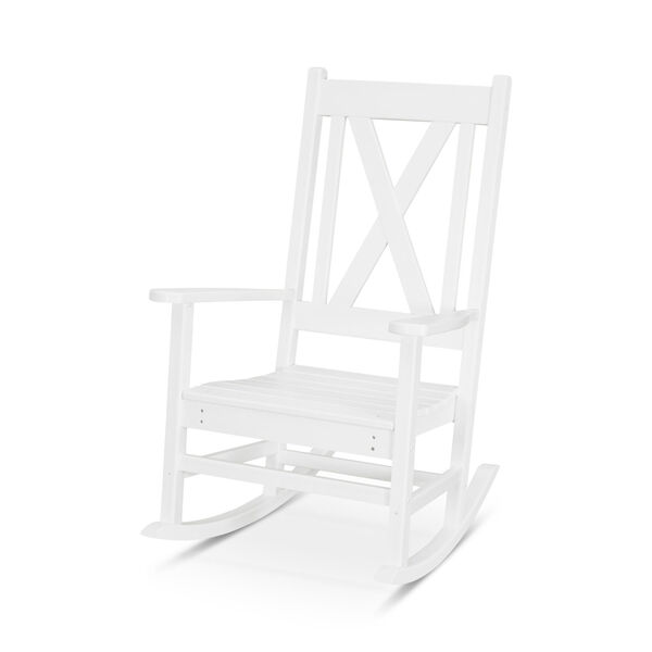 Braxton White Porch Rocking Chair, image 1