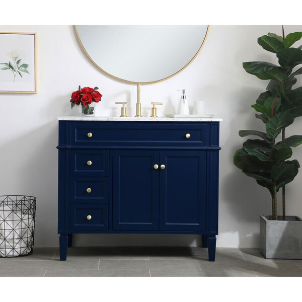 Williams Blue 40-Inch Vanity Sink Set, image 2