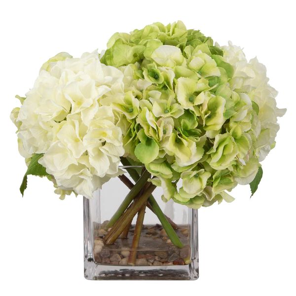 Savannah White Lime Bouquet In Glass Vase, image 5