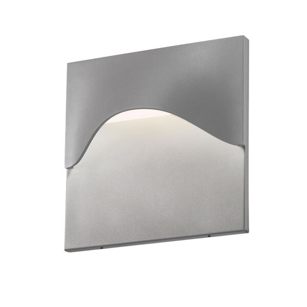 Tides LED Textured Gray 1-Light Outdoor Wall Sconce 8-Inch, image 1