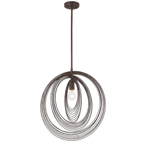 Doral Forged Bronze 20-Inch One-Light Pendant, image 2