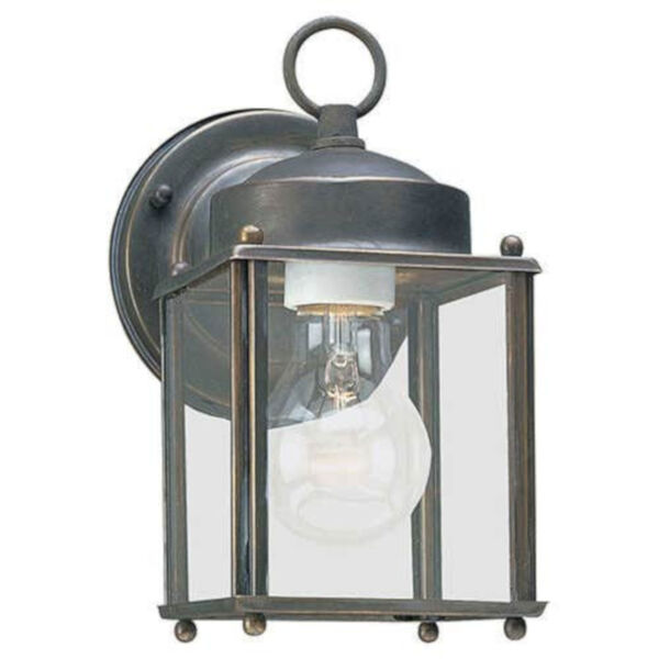 Oxford Antique Bronze One-Light Outdoor Wall Lantern, image 1
