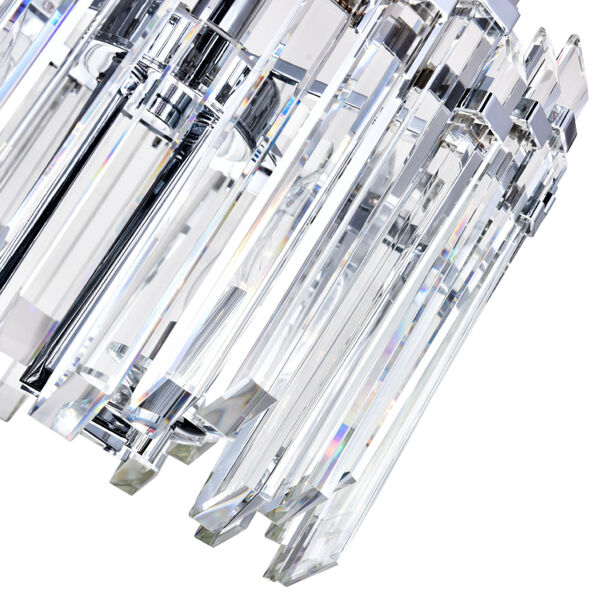 Henrietta Chrome Four-Light Chandelier with K9 Clear Crystals, image 3