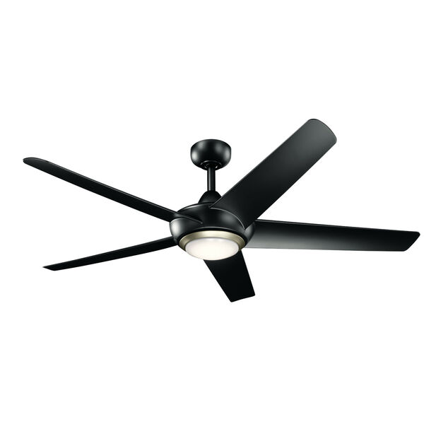Kapono Satin Black 52-Inch LED Ceiling Fan, image 3