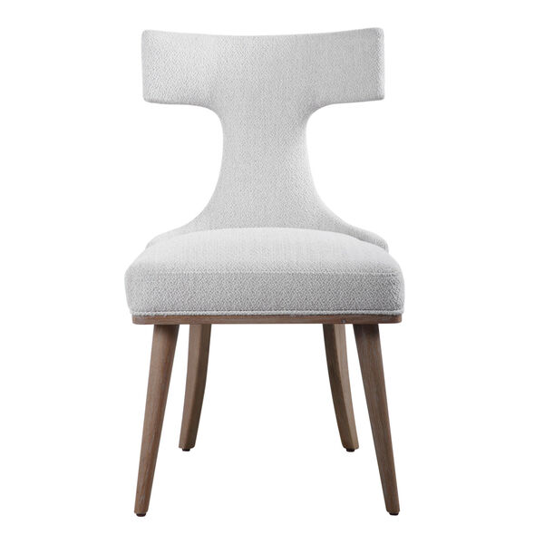 Klismos White Armless Chair, Set of 2, image 1