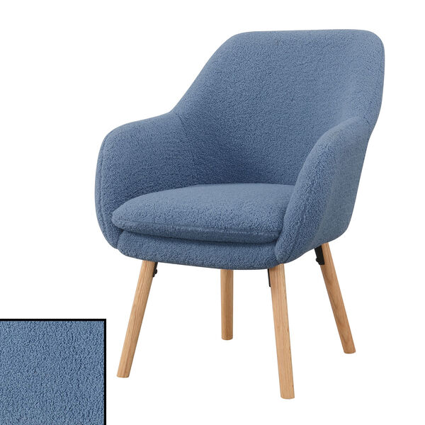 Take a Seat Charlotte Sherpa Blue Accent Chair, image 8