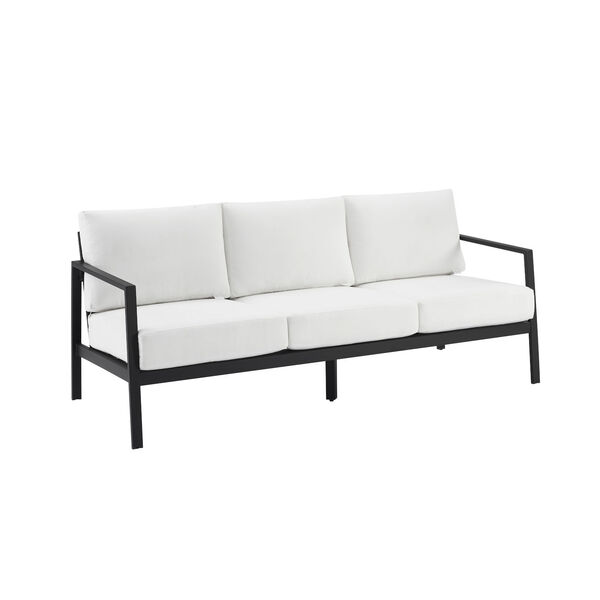 Monica Black and White Outdoor Sofa, image 1