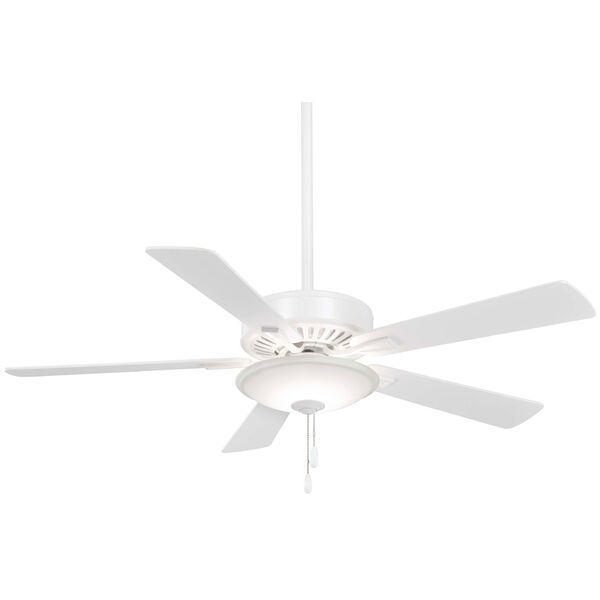 Contractor White 52-Inch One-Light LED Fan, image 1