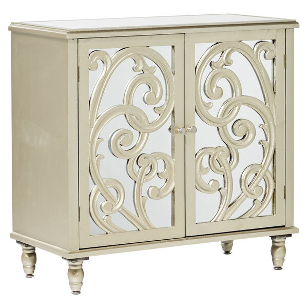 Gold Wood Cabinet, image 1