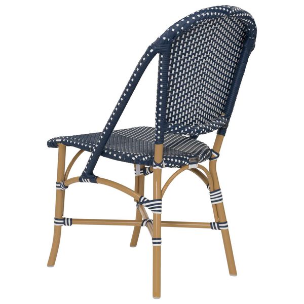 Alu Affaire Sofie Navy, White and Almond Outdoor Dining Chair, image 5