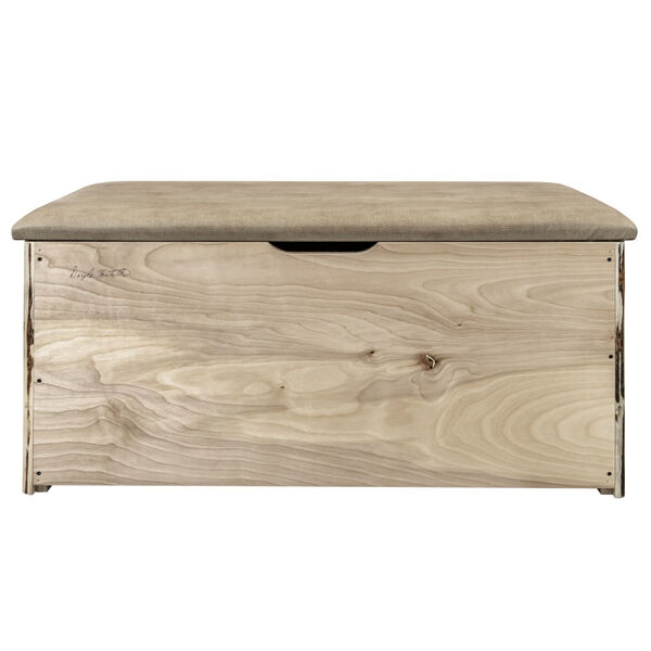 Montana Natural Blanket Chest with Buckskin Upholstery, image 6