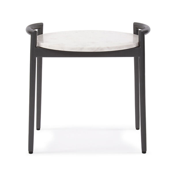 Black and White Round Side Table, image 1