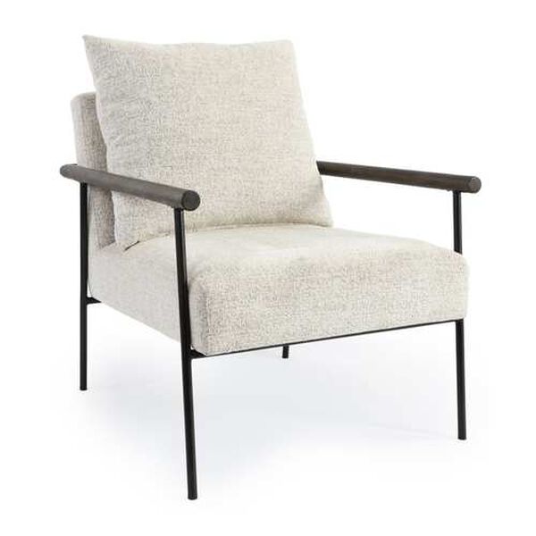 Ainsley Beige and Black Accent Chair, image 2