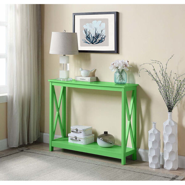 Oxford Lime Console Table with Shelf, image 2