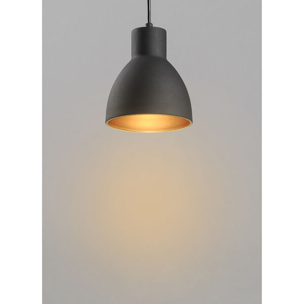 Cora Black and Gold Seven-Inch One-Light Pendant, image 2