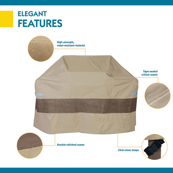Elegant Swiss Coffee 53 In. Grill Cover, image 4