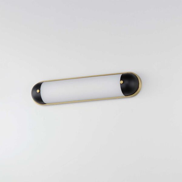 Capsule Black Natural Aged Brass 24-Inch One-Light Bath Strip, image 4