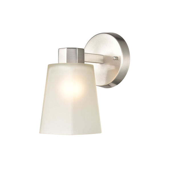 Coley Brushed Nickel One-Light Wall Sconce, image 1