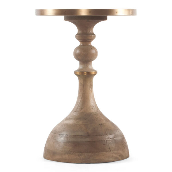 Tan Upturned Goblet Side Table, image 2