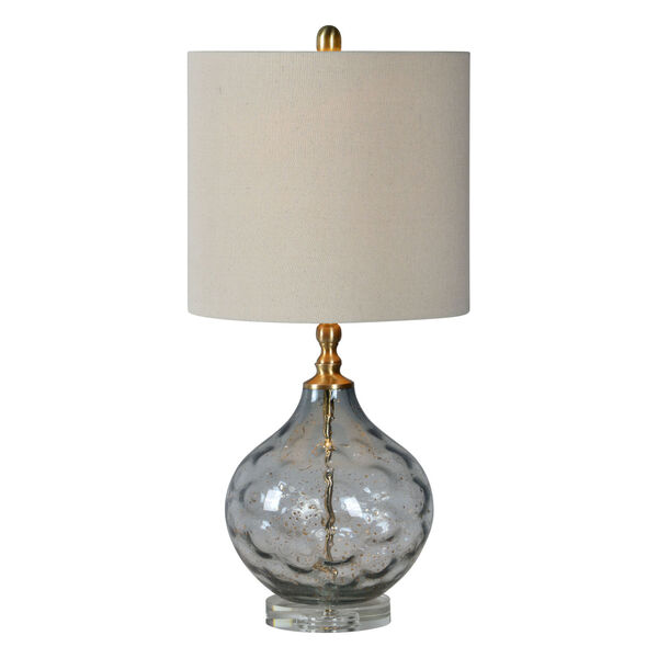 Hattie Gray and Gold One-Light 28-Inch Table Lamp Set of Two, image 1