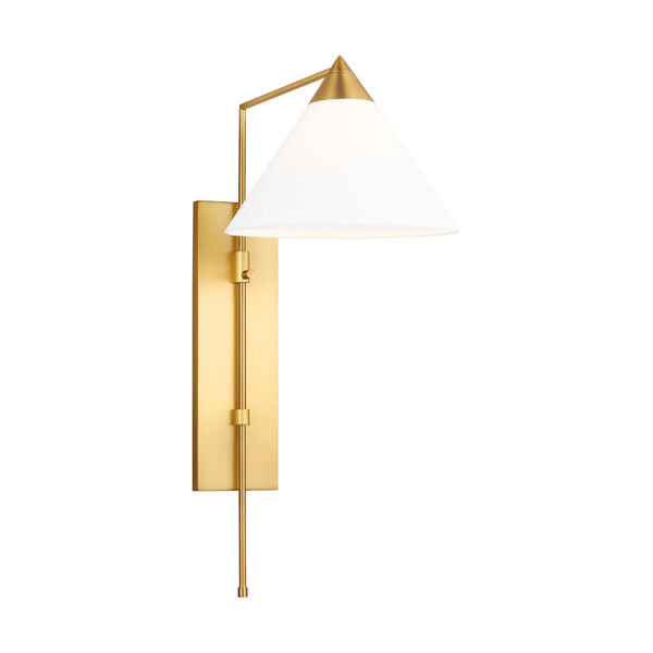 Franklin Burnished Brass One-Light Plug-In Wall Sconce, image 2