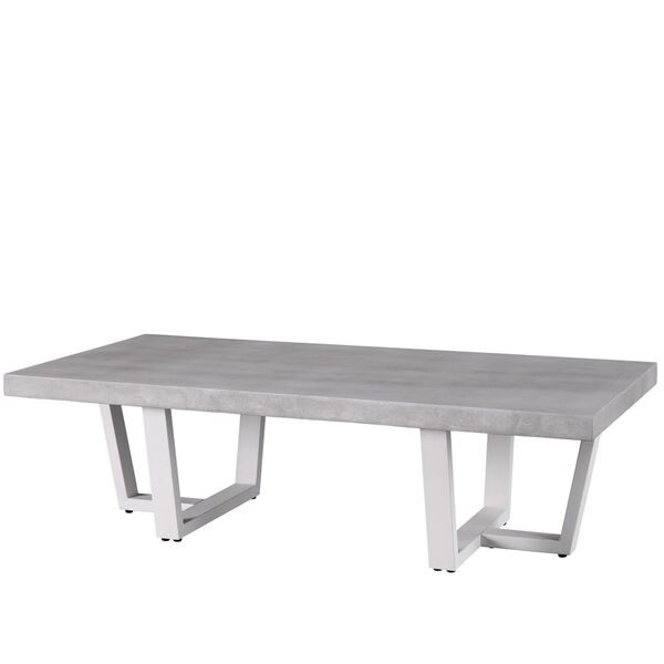 South Beach Chalk White Aluminum  Cocktail Table, image 2
