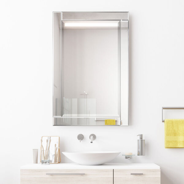Moderno Clear 36 x 24-Inch Rectangle Wall Mirror, image 6