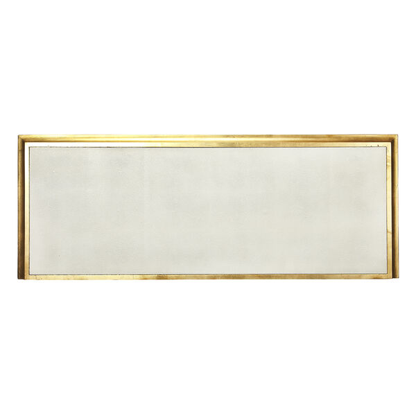 Cosmopolitan Gold Bello Leather Console Cabinet, image 5