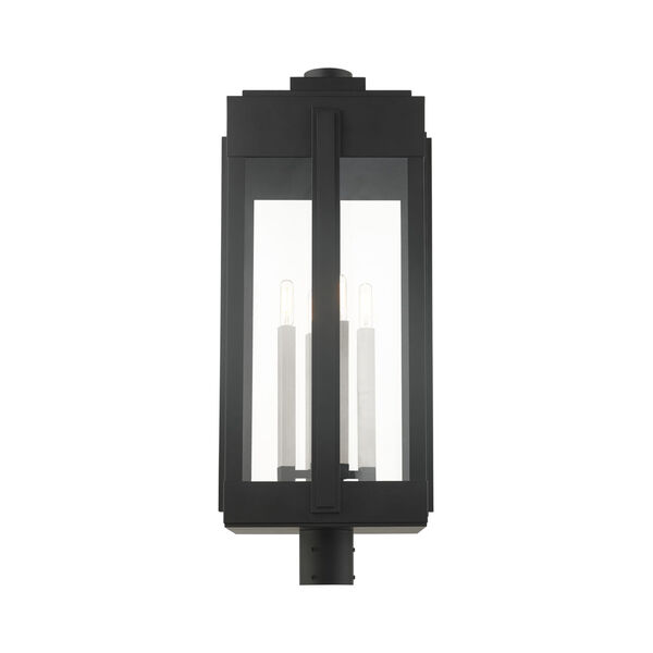 Lexington Black Four-Light Outdoor Post Lantern, image 5