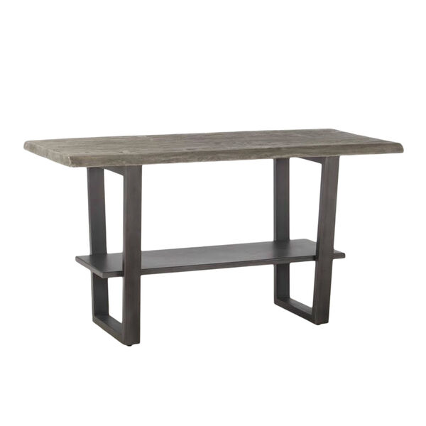 New Orleans Weathered Gray And Gun Metal 30-Inch Dining Table, image 2