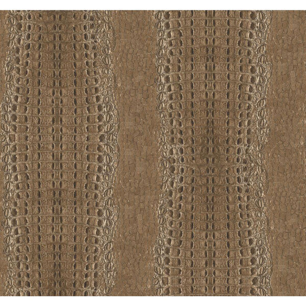 Menswear Crocodile Brown Removable Wallpaper-SAMPLE SWATCH ONLY, image 1