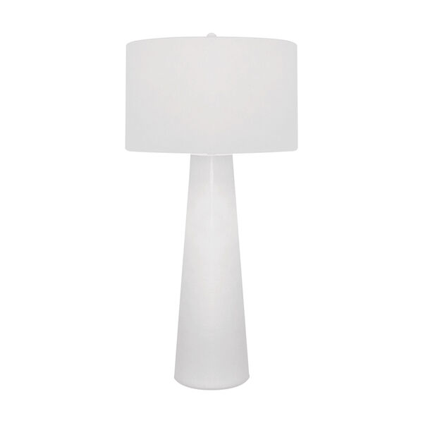 Obelisk White One-Light Table Lamp, image 1