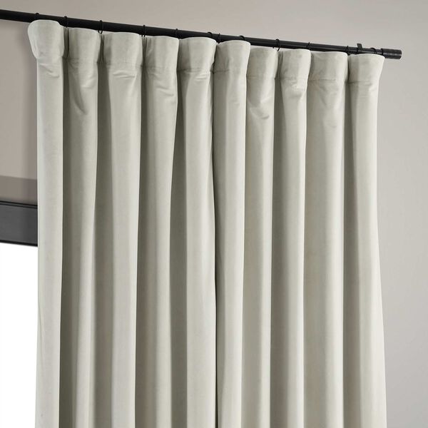 Off White Double Wide Blackout Single Curtain Panel 100 x 120, image 3
