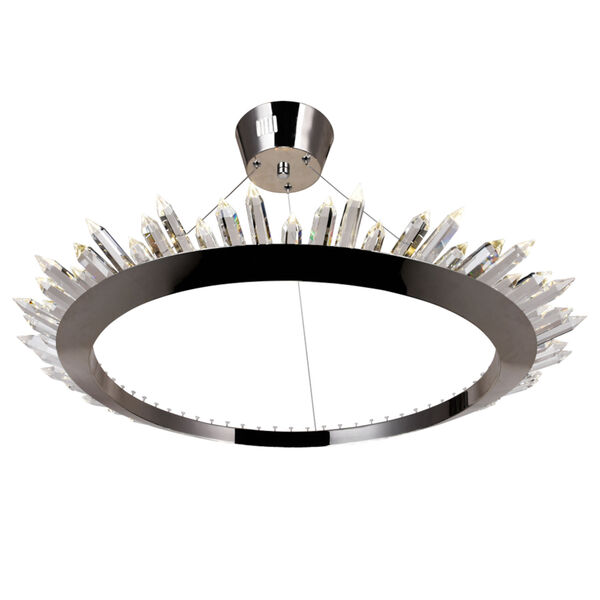 Arctic Queen Polished Nickel 32-Inch LED Chandelier, image 2