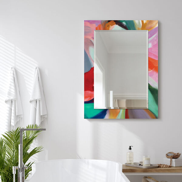 Intergrity of Chaos Multicolor 40 x 30-Inch Rectangular Beveled Wall Mirror, image 5