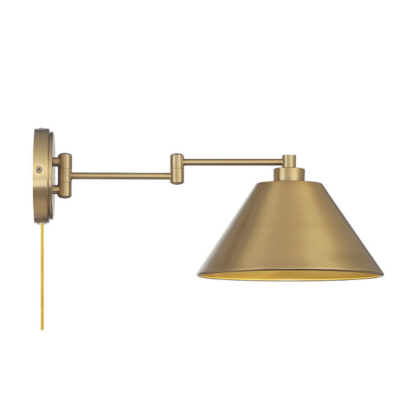 Chelsea Natural Brass 10-Inch One-Light Wall Sconce, image 6
