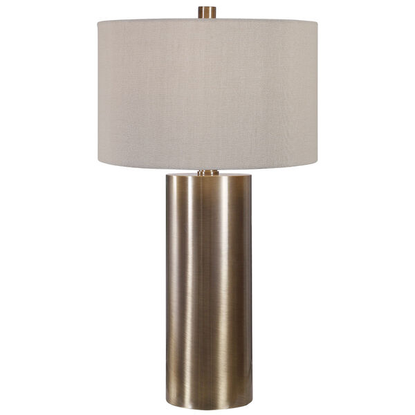 Taria Antique Brushed Brass Table Lamp, image 1
