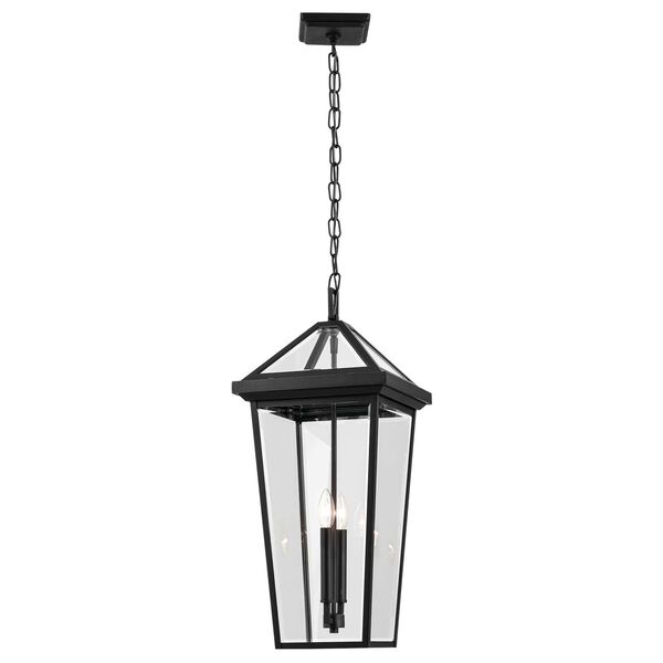 Regence Textured Black 26-Inch Two-Light Outdoor Pendant, image 1