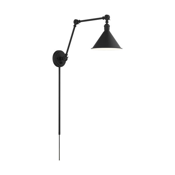 Delancey Black One-Light Adjustable Swing Arm Wall Sconce, image 5
