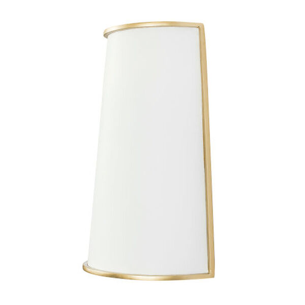 Coco Matte White and French Gold Two-Light Wall Sconce, image 2